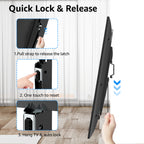 MOUNTUP Fixed TV Wall Mount for Most 26-55 Inch LED, LCD and Plasma TVs, 1" Low Profile & Space Saving Flat TV Bracket with Quick Release Lock Max VESA 400x400mm up to 99 lbs Fits 12"-16" Wood Studs YMU0013